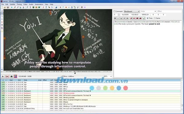 Aegisub 3.2.2 - Aplicación de creación y edición de subtítulos