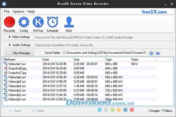 Free2X Screen Video Recorder 1.0.0.1 - Software de grabación de pantalla