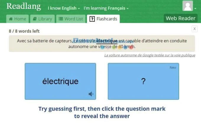 Imparare con le Flashcard