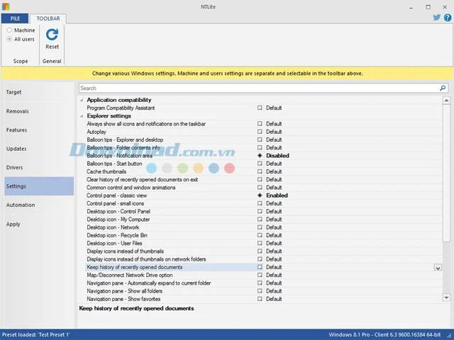 NTLite 1.9.0.7501-Windows 설치 ISO 파일 사용자 지정