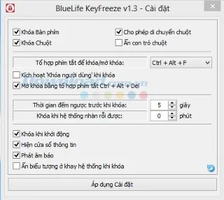 BlueLife KeyFreeze 1.5 - Quickly disable keyboard and mouse