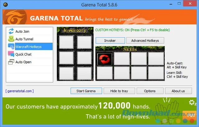 Garena Total 5.9.2 - Strumento di supporto del gioco Garena