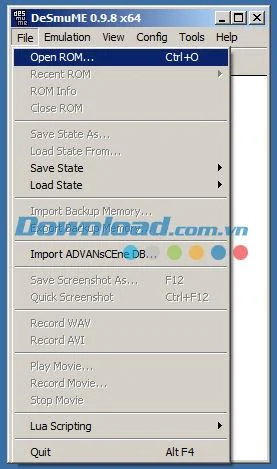 DeSmuME 0.9.11 - Emulando el dispositivo de juego Nintendo DS en PC