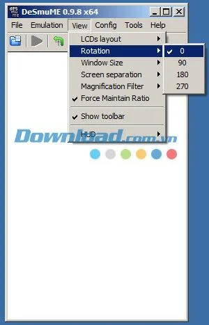 Rotation Feature in DeSmuME