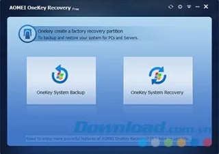 AOMEI OneKey Recovery 다운로드