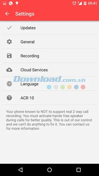 Call Recorder - ACR actualización