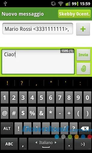 Free SMS Skebby para Android - Envía SMS gratis a Android
