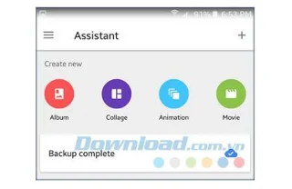 Interfaz de Google Photos para Android