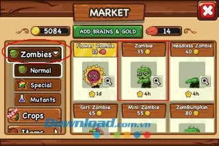 Zombie Farm 2 for iOS - Zombie farm game for iPhone / iPad