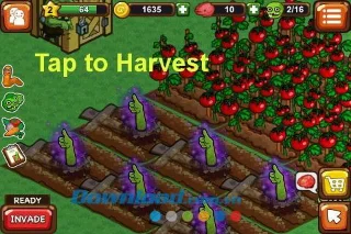 Zombie Farm 2 para iOS: juego de granja de zombis para iPhone / iPad