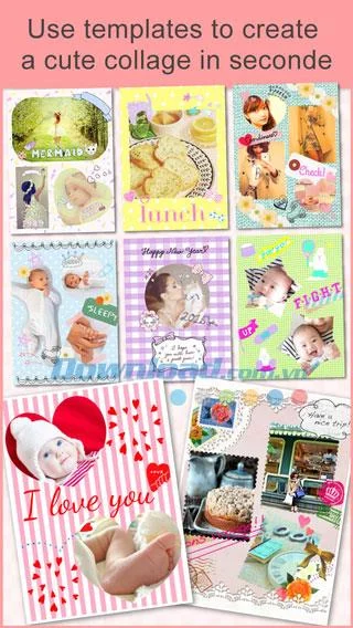 Papelook for iOS 4.0 - Collage photos with funny stickers