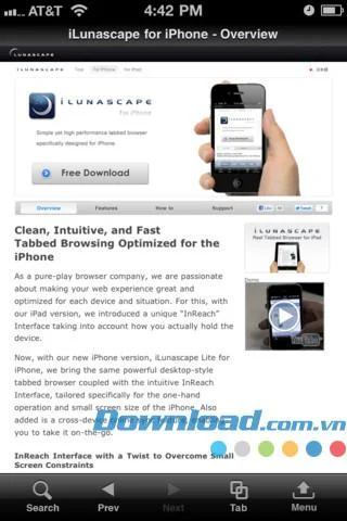 iOS用iLunascapeLiteWebブラウザ iOS用iLunascapeLiteWebブラウザ