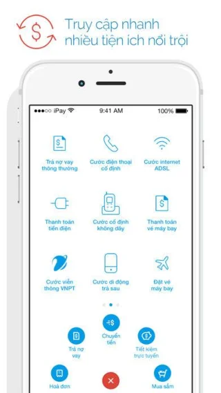 VietinBank iPay - Banking transactions on iPhone / iPad