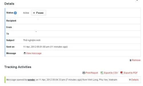 Ver detalles de apertura en WhoReadMe