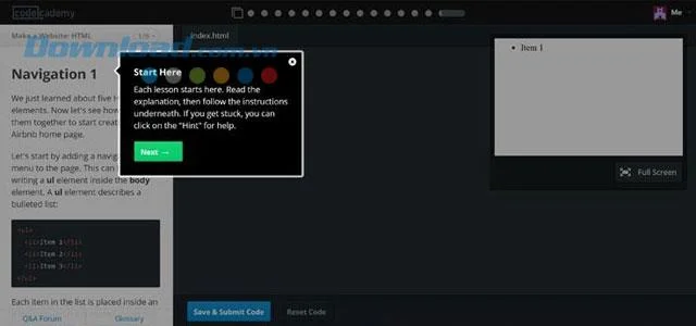 Code Academy-온라인에서 무료로 프로그래밍 배우기