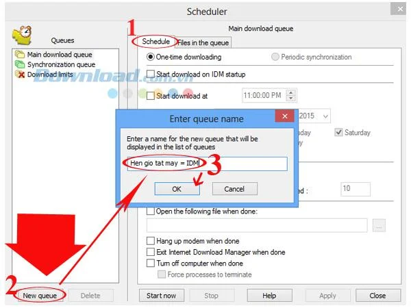 Internet DownloadManagerを使用してシャットダウンをスケジュールする方法