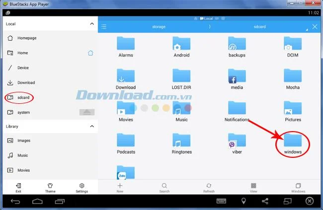 Cómo traer fotos, datos de su computadora a BlueStacks