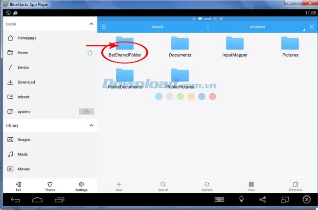 Cómo traer fotos, datos de su computadora a BlueStacks