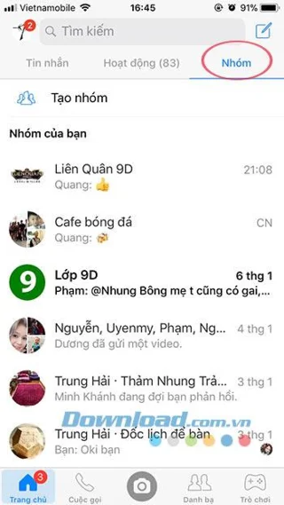 Cómo crear un grupo, dejar un grupo y eliminar un grupo en Messenger