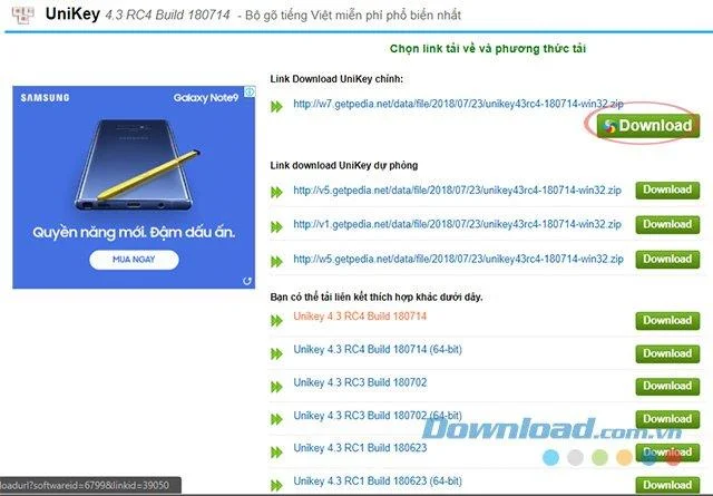 Click to download Unikey