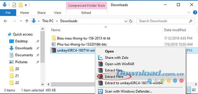 Extract Unikey file