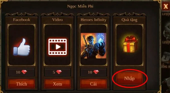Summary of giftcode and how to enter Epic Heroes War code