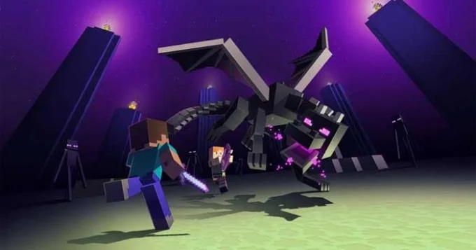 نحوه تخمگذاری تخمهای اژدها در Minecraft PE