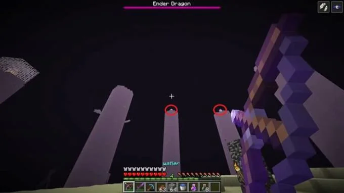 نحوه تخمگذاری تخمهای اژدها در Minecraft PE