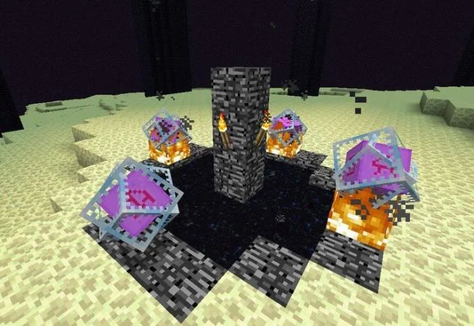 نحوه تخمگذاری تخمهای اژدها در Minecraft PE
