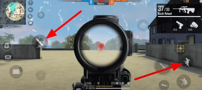 نکاتی برای تنظیم دکمه آتش سمت چپ در Free Fire