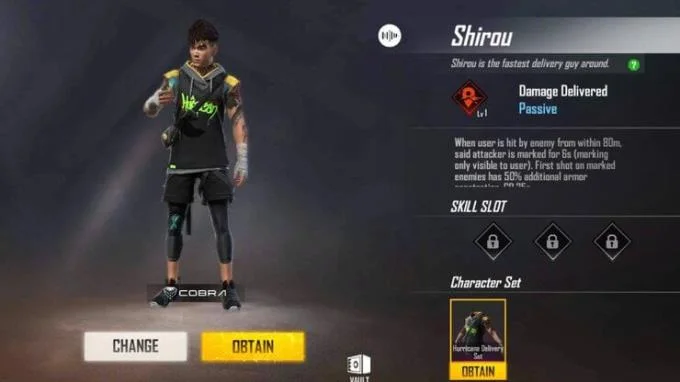 Free Fire: شخصیت هایی با قابلیت ردیابی دشمنان