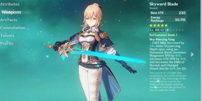Best Swords Ranking in Genshin Impact
