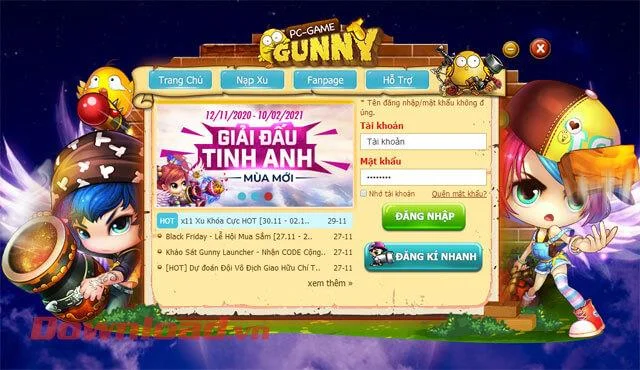 دستورالعمل نصب بازی Gunny Launcher بر روی کامپیوتر