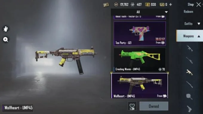 لیست کامل پوسته های SMG در PUBG Mobile 2020