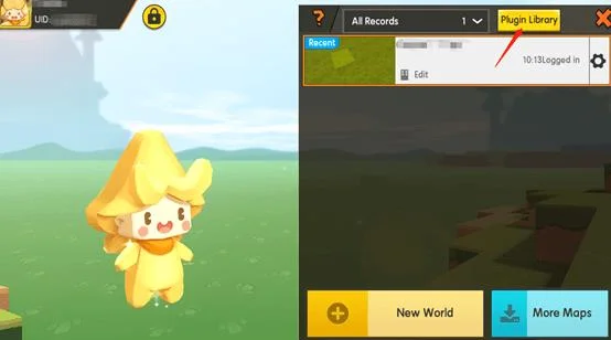 دستورالعمل استفاده از پلاگین [Status] در Mini World: Block Art