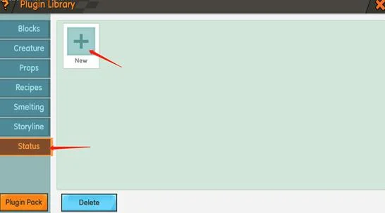 دستورالعمل استفاده از پلاگین [Status] در Mini World: Block Art