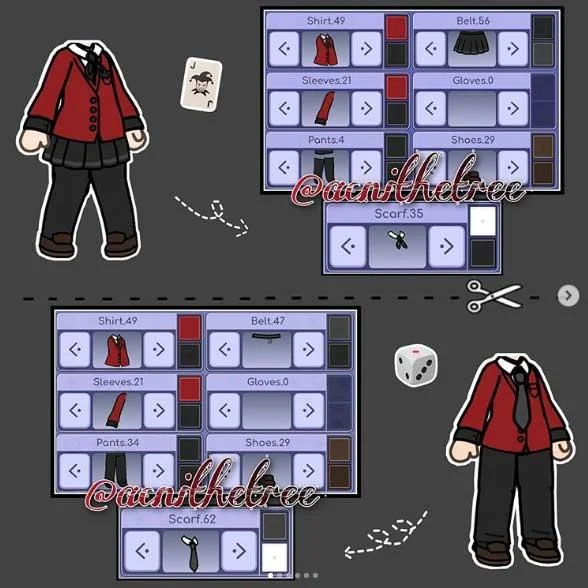 Moda Escolar en Gacha Club