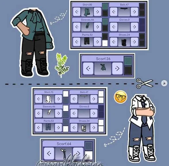 Estilo Escolar en Gacha Club