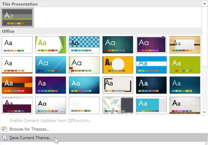 PowerPoint öğrenin - Ders 26: Microsoft PowerPoint'te temaları düzenleyin