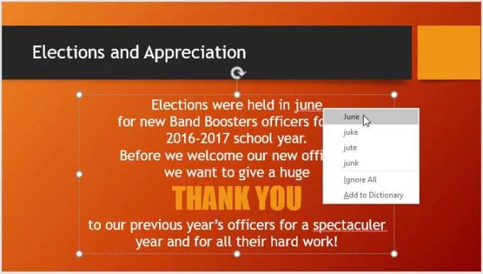 Learn PowerPoint - Lesson 23: Check spelling and grammar