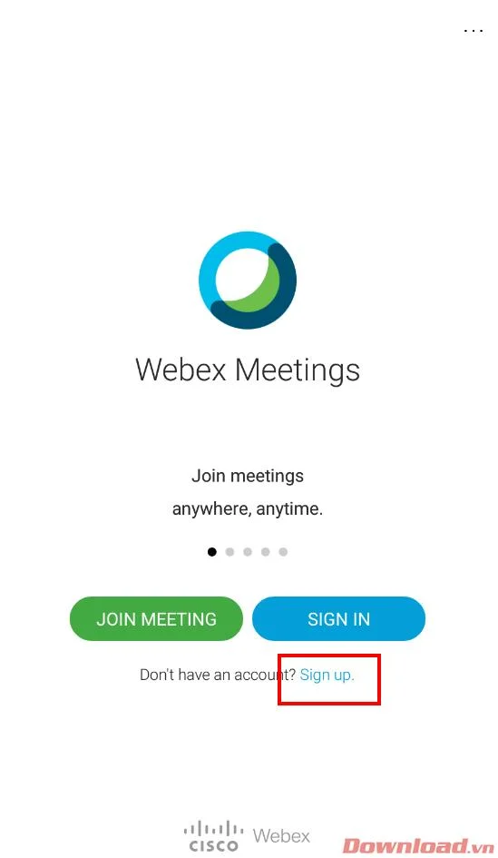 Instrucciones para registrarse y usar Webex Meeting en dispositivos móviles
