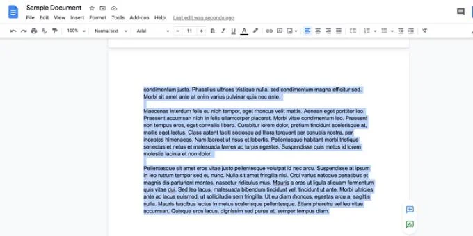 How to delete a page in Google Docs