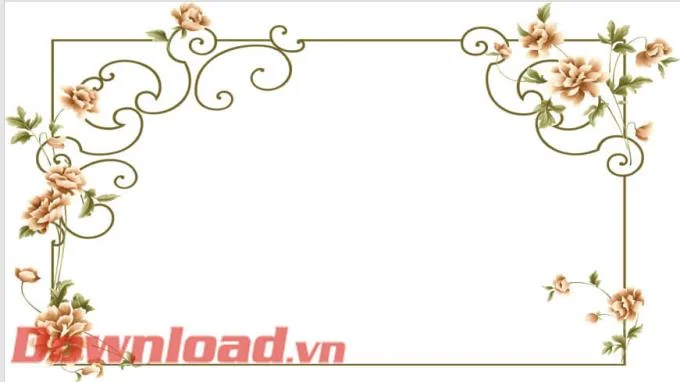 Instructions to create a border on PowerPoint