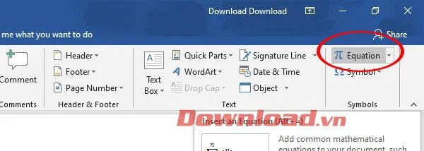 Instructions for writing fractions in Word when editing mathematical formulas