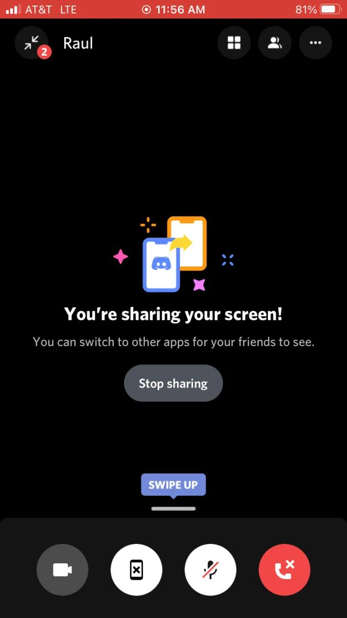 Cara membagikan layar ponsel cerdas di Discord