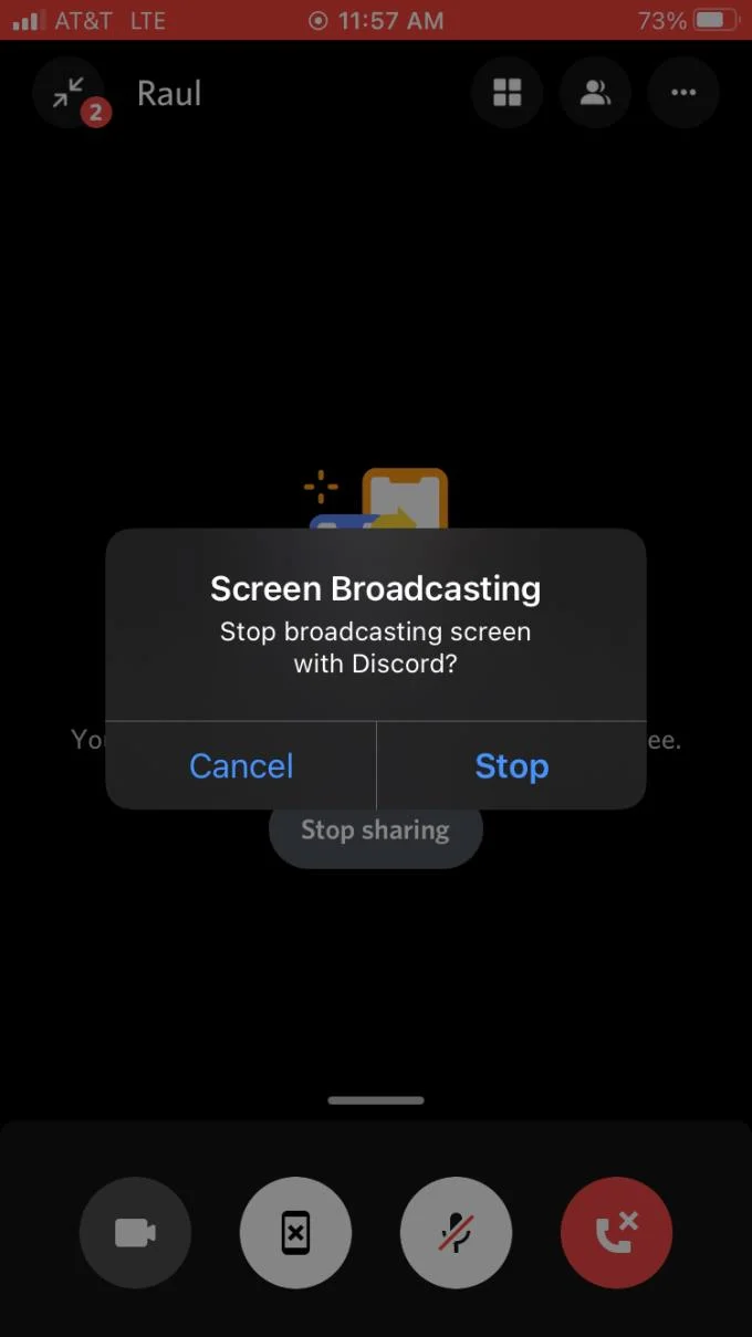 Cara membagikan layar ponsel cerdas di Discord