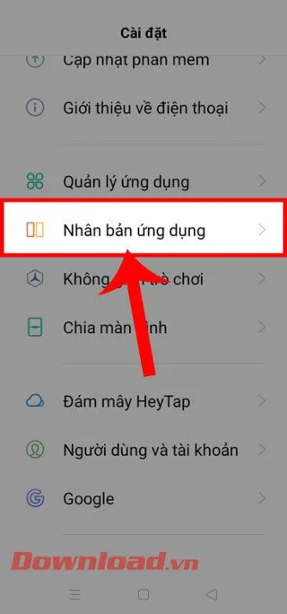 Instrucciones para clonar aplicaciones en teléfonos Oppo