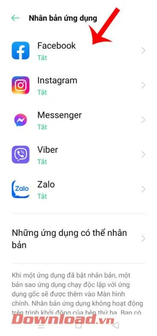 Instrucciones para clonar aplicaciones en teléfonos Oppo