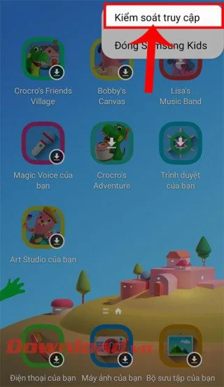 Petunjuk untuk menggunakan mode Samsung Kids di ponsel