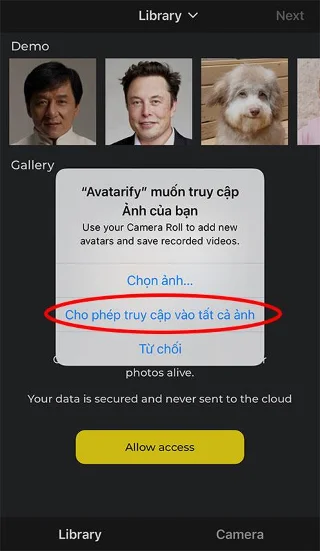 Petunjuk untuk menggunakan kolase foto wajah Avatarify